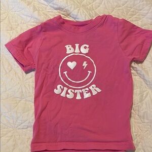 💙3FOR$10! 2T Big Sister Pink Kids T-Shirt